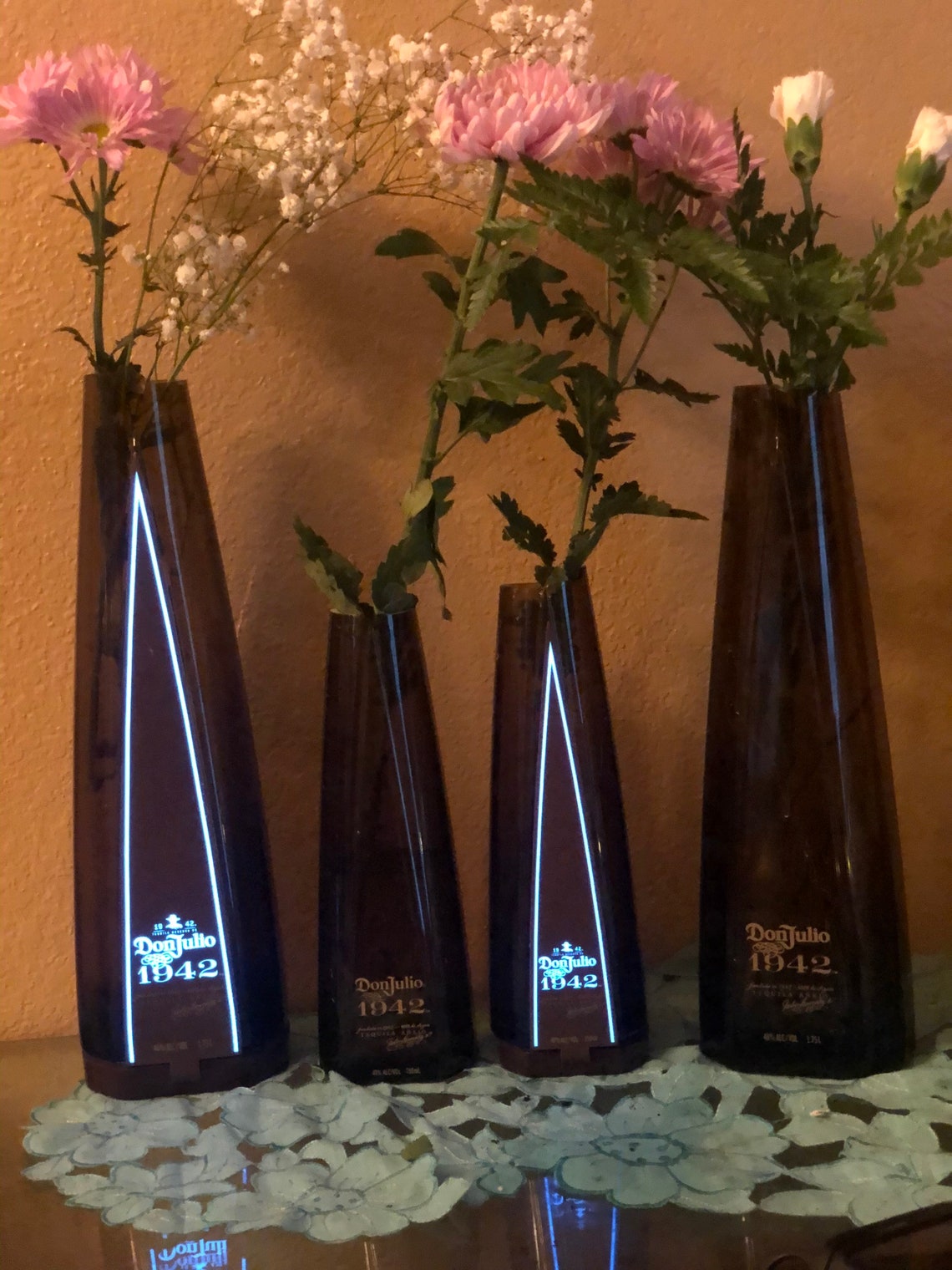 Don Julio 1942 Tequila Flower Vase Cut Liquor Bottle 750ml or Etsy