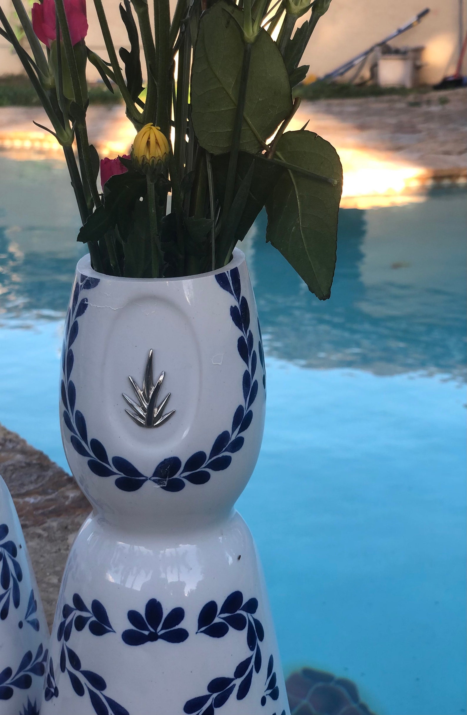 One Clase Azul Tequila Empty Tall Flower Vase or Short Cut Etsy