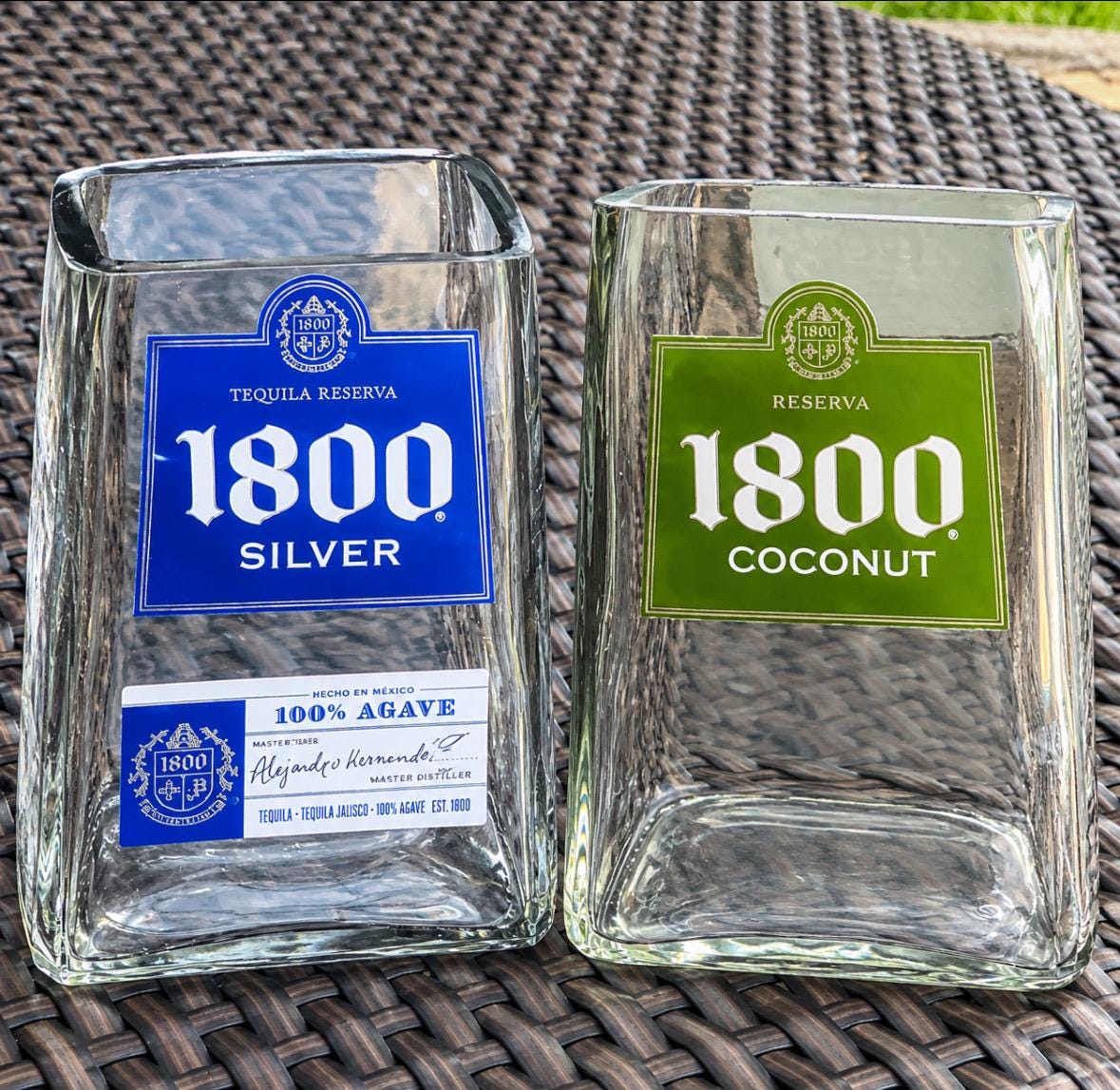1800 Silver Tequila or 1800 Coconut Tequila Candle - Etsy