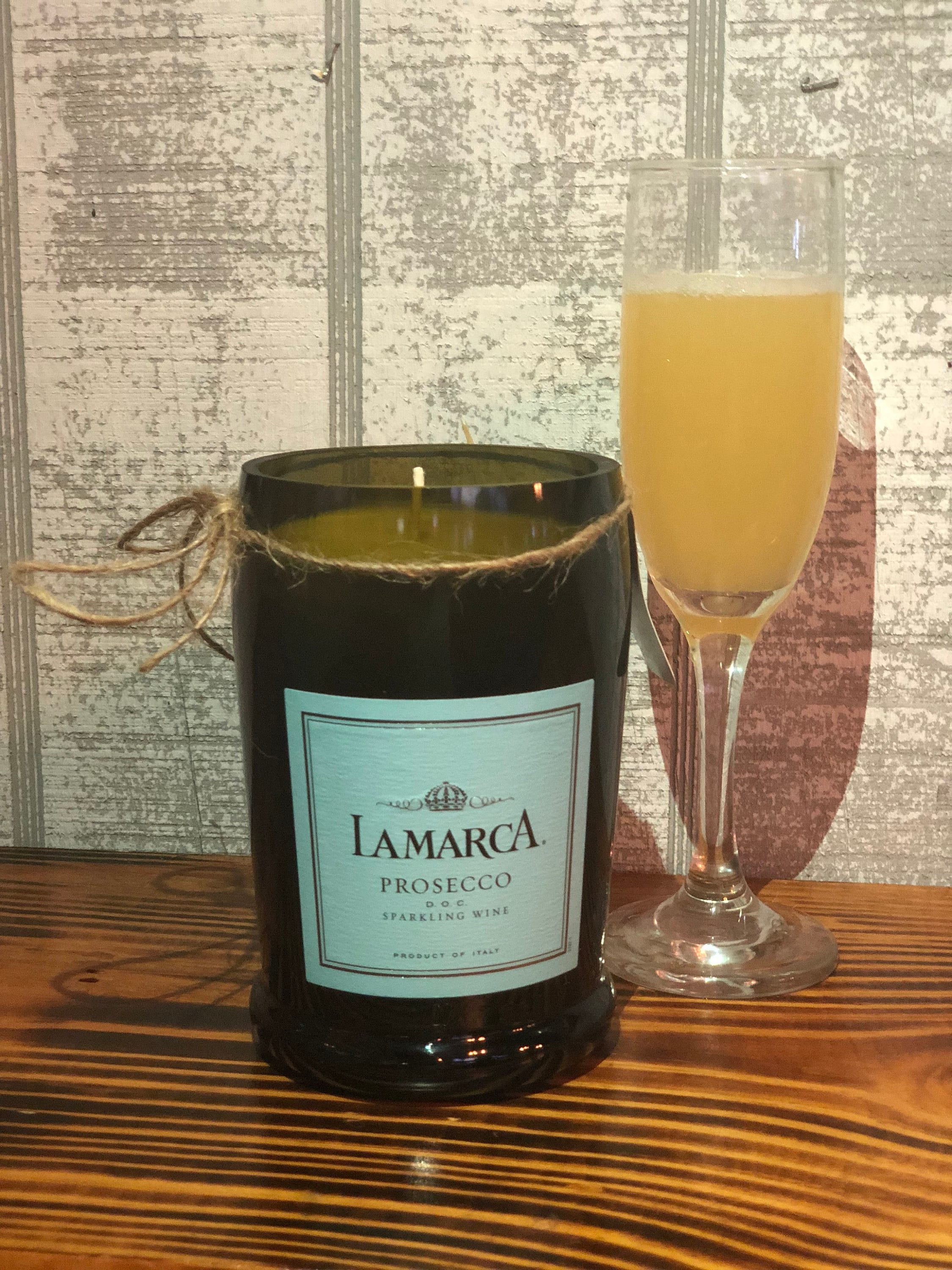 Lamarca Prosecco Sparkling Wine Handmade Handcut Candle Etsy