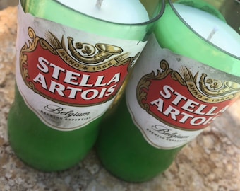 One Stella Artois Beer Bottle Candle
