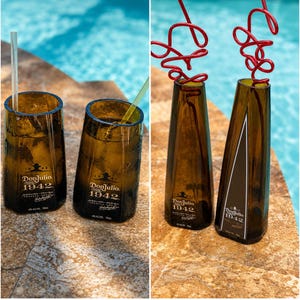 One Don Julio 1942 Tequila Drinking Rocks Glass or Tall Smoothie Drinking Glass Daiquiri