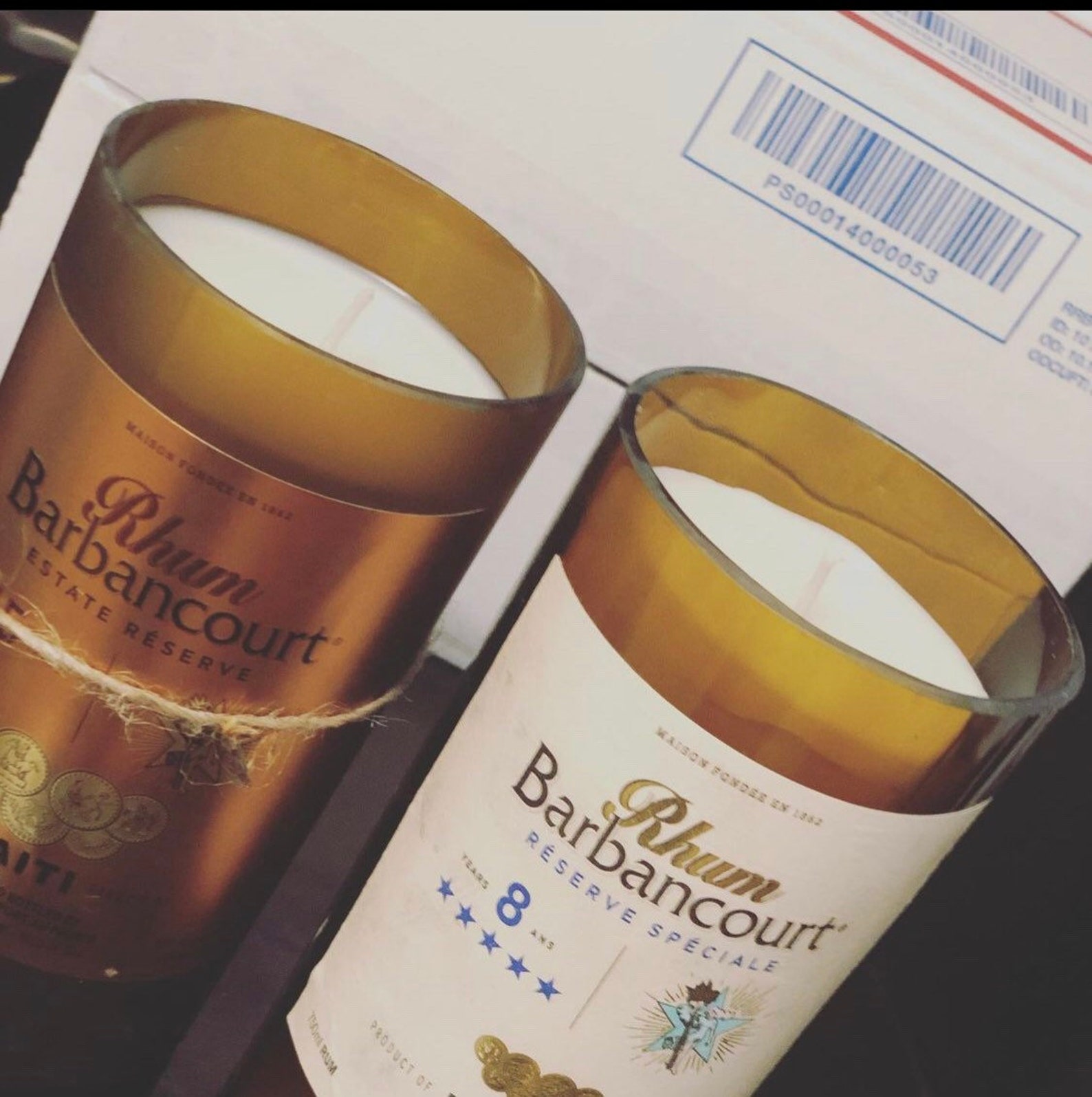 Barbancourt Haitian Rum Rhum Candle Vase Haiti Etsy