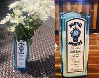 Bombay Sapphire Gin Candle or Flower Vase