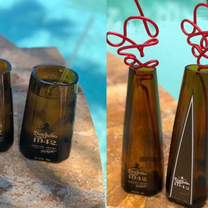 One Don Julio 1942 Tequila Drinking Rocks Glass or Tall Smoothie Drinking Glass Daiquiri