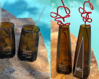 One Don Julio 1942 Tequila Drinking Rocks Glass or Tall Smoothie Drinking Glass Daiquiri