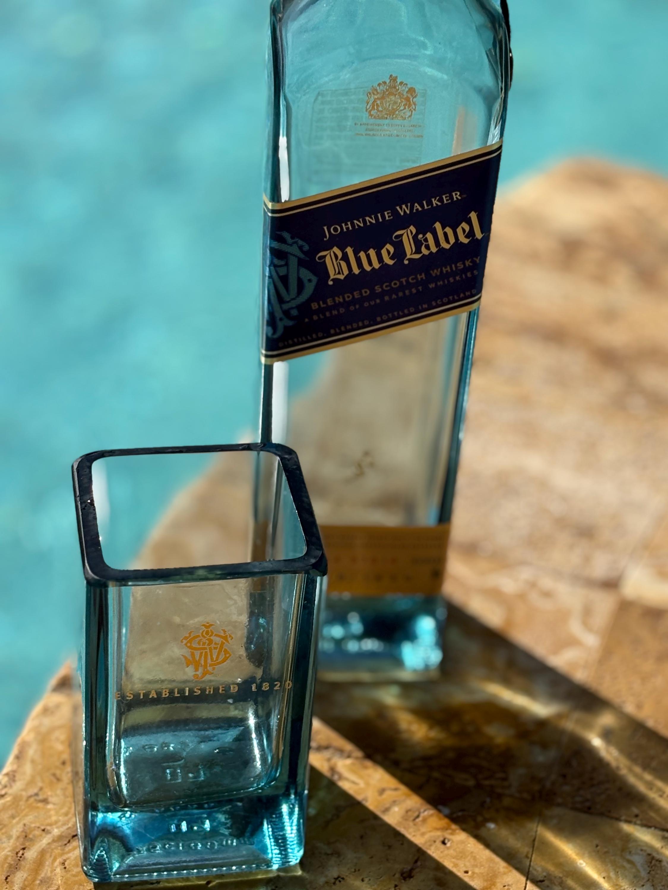 Johnnie Walker Blue Scotch Whisky Drinking Rocks Glass No Label - Etsy