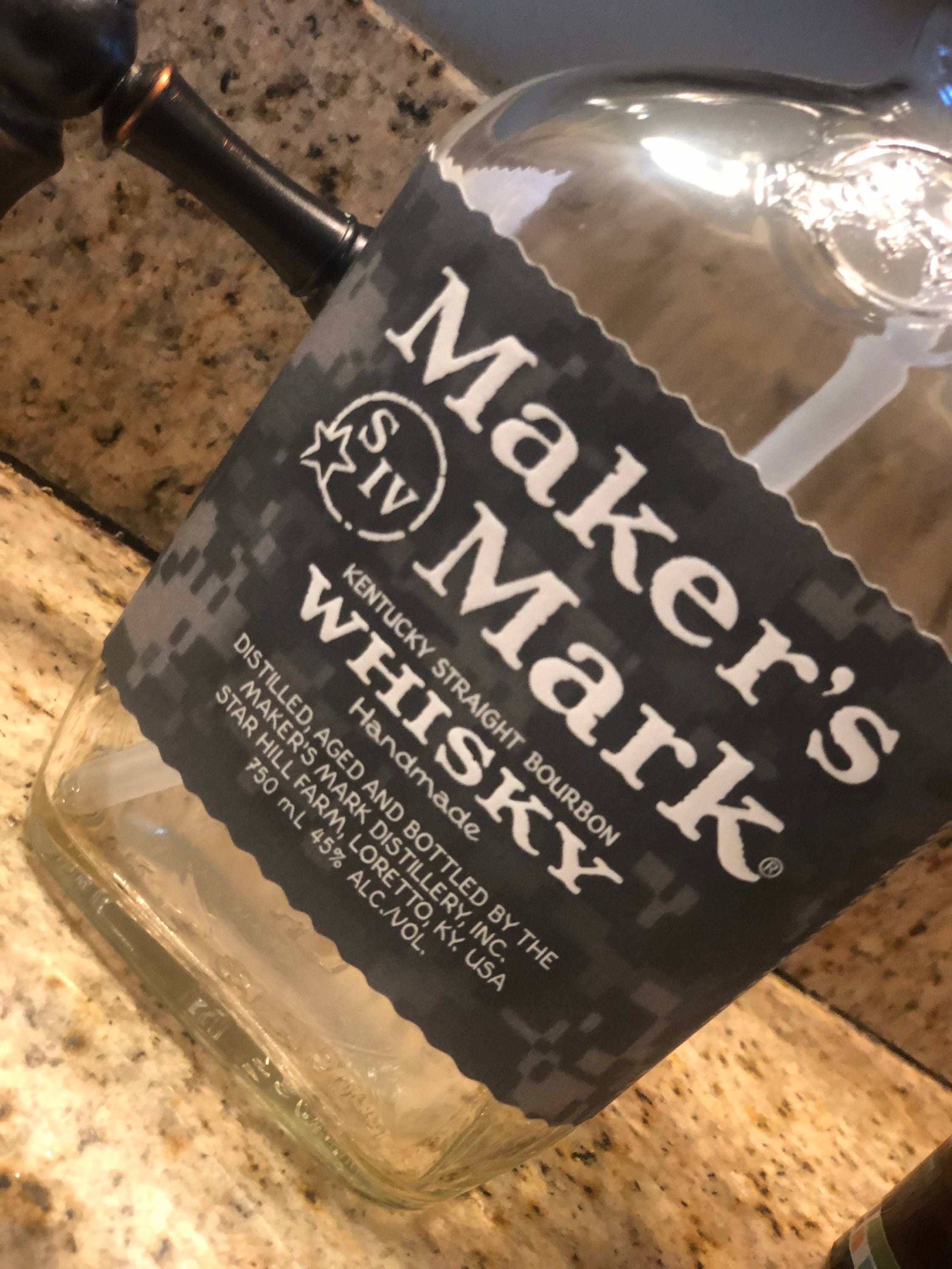 Makers Mark Whisky Bourbon Military Limited Edition Soap Dispenser