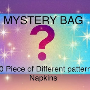 Mystery Bag Pack of 20 Decorative napkins ! Random selection disposable paper napkins for decoupage ! flowers, holiday, birds, ocean & more