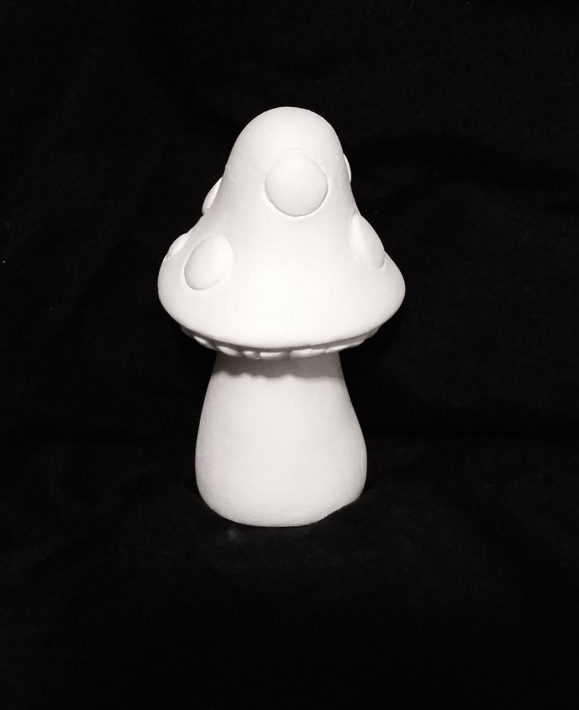 Handmade in The USA Garden Ready to Paint Ceramic Bisque Mushroom for Fairy 8