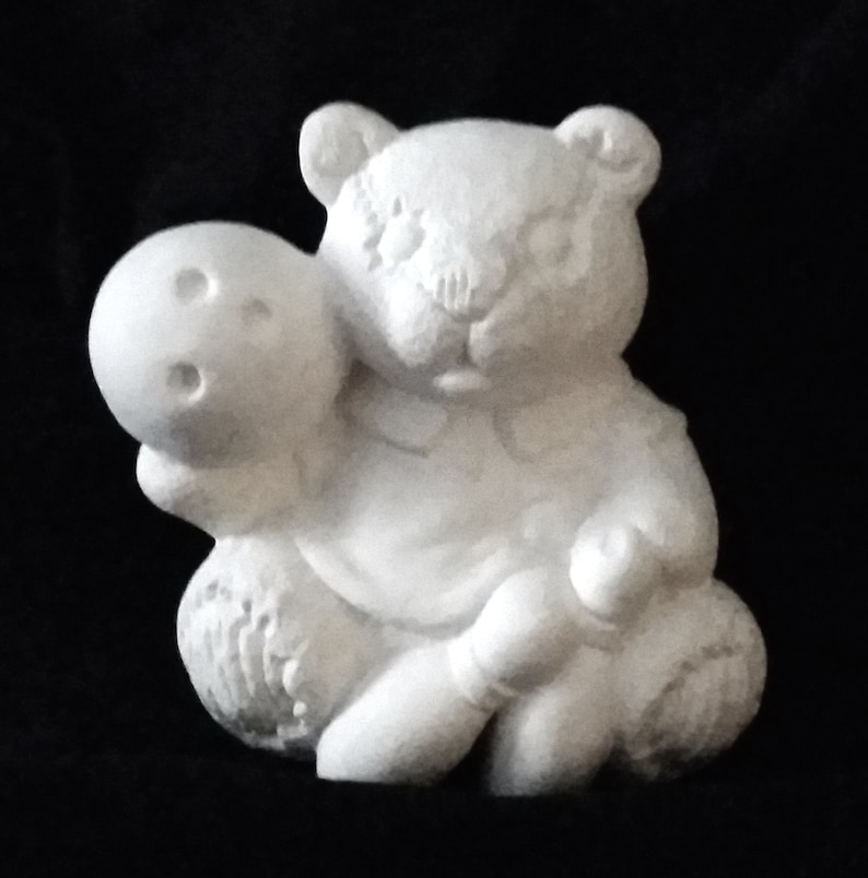 Ceramic Bears Playing Sports Ceramic Bisque Unpainted Ceramics Etsy