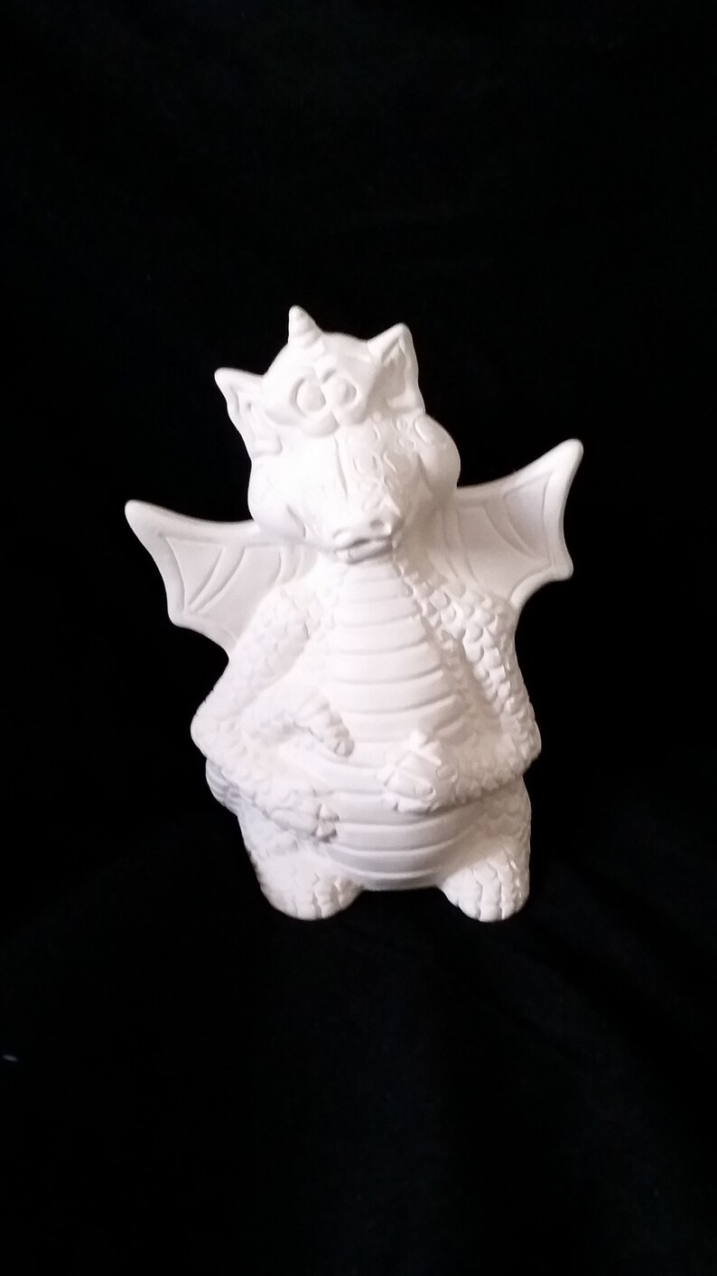 5 Ceramic Dragon Friendly Ceramic Bisque Unpainted Etsy