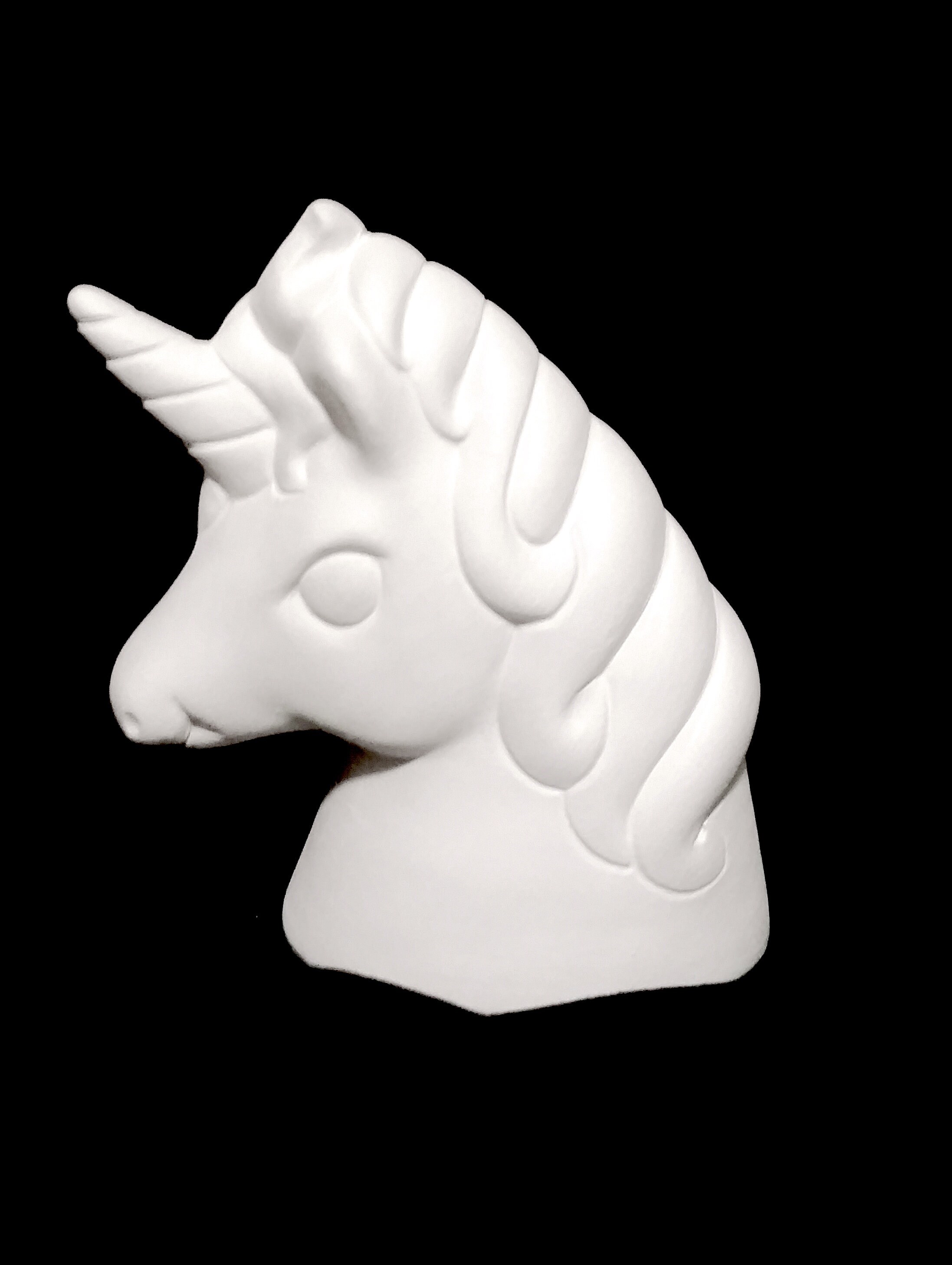 5.5 Ceramic Unicorn Coin Bank Ceramic Bisque Unpainted Etsy