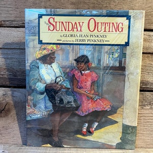 The Sunday Outing, Illustrated by Jerry Pinkney: with Dust Jacket 1994, Signed Copy