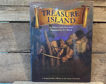 Treasure Island by Robert Louis Stevenson, Illustrated by N. C. Wyeth: with Dust Jacket 2002