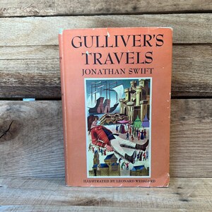 Gulliver&#39;s Travels by Jonathan Swift, Illustrated by Leonard Weisgard: With Dust Jacket