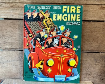 The Great Big Fire Engine Book, Pictures by Tibor Gergely: A Big Golden Book 1972