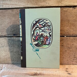 King Arthur and His Knights of the Round Table Illustrated by Florian: with Slip Case 1950 Illustrated Junior Library