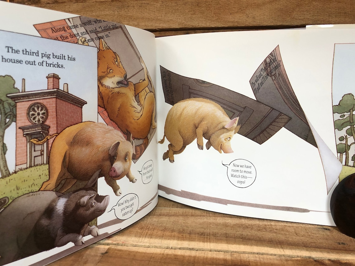 The Three Pigs by David Wiesner: With Dust Jacket 2001 - Etsy