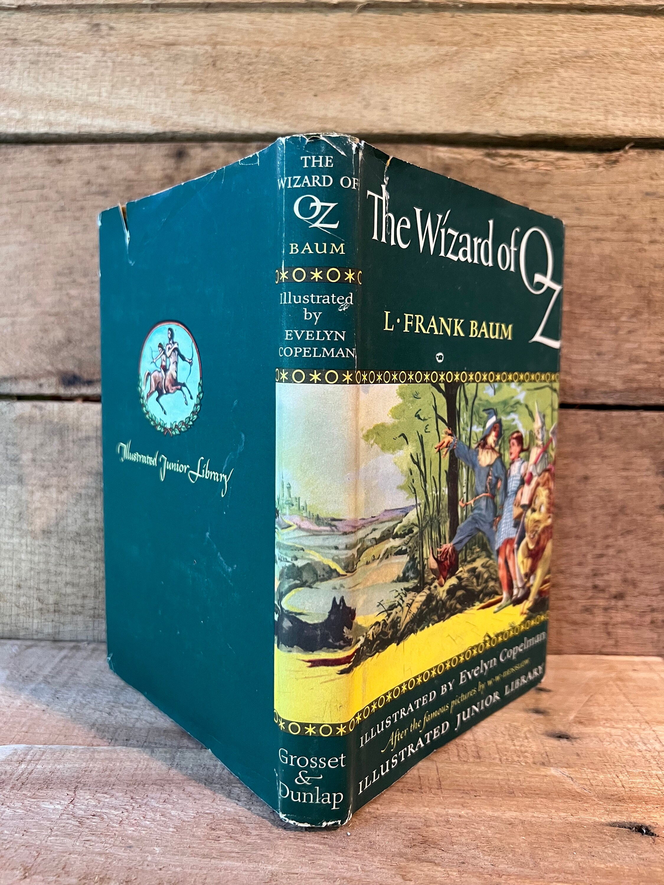 THE WIZARD OF OZ by L Frank Baum Illustrated Junior Library