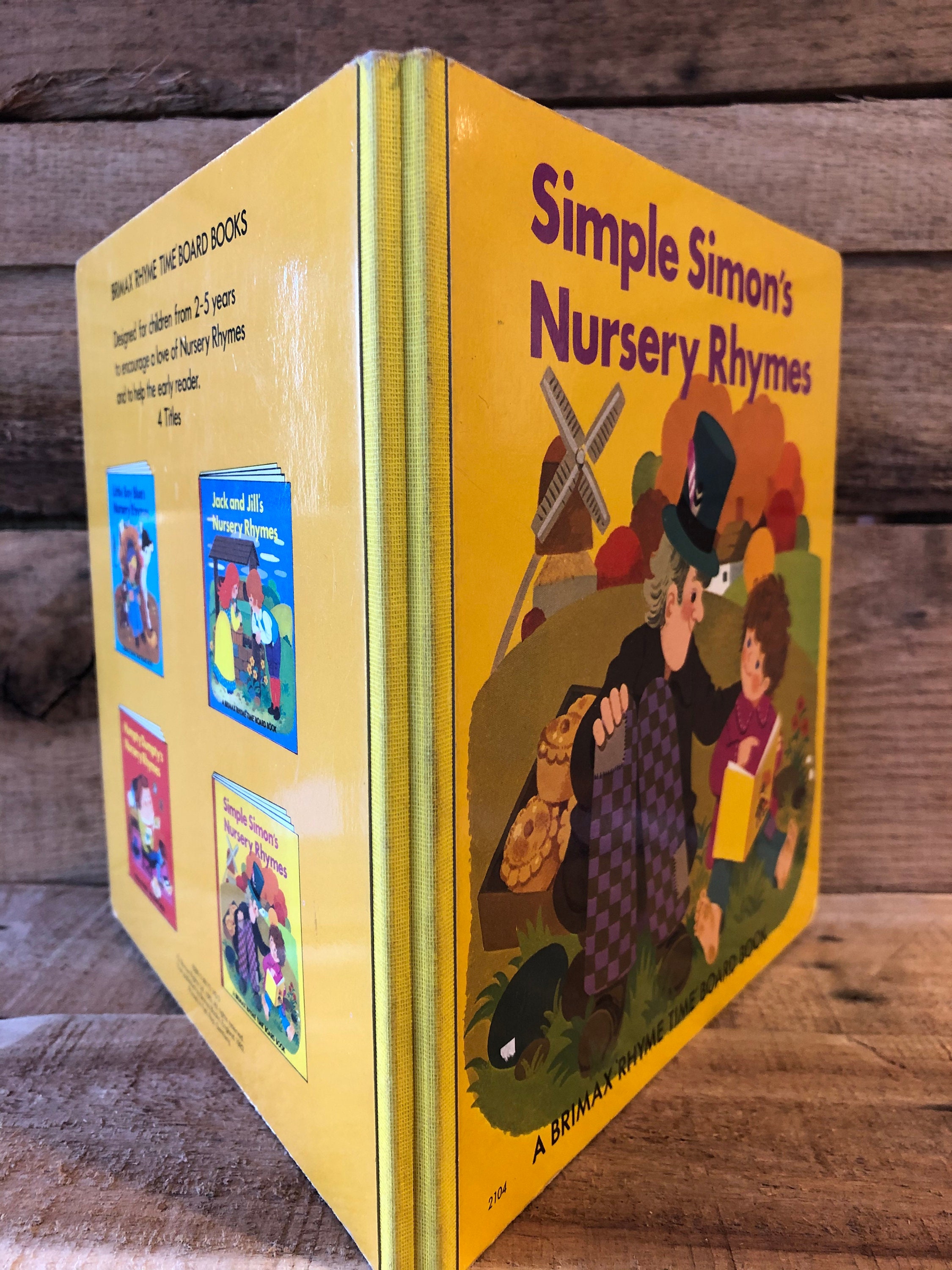 Simple Simon's Nursery Rhymes A Brimax Time Board Book Etsy