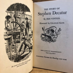 Books About Stephen Decatur The Story of Stephen Decatur Signature Books With Dust Jacket 1954 - Etsy