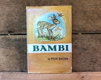 Bambi by Felix Salten: Junior Deluxe Edition with Dust Jacket 1956