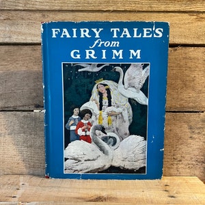 Fairy Tales from Grimm. Illustrated by Ethel Franklin Betts: with Dust Jacket 1930&#39;s