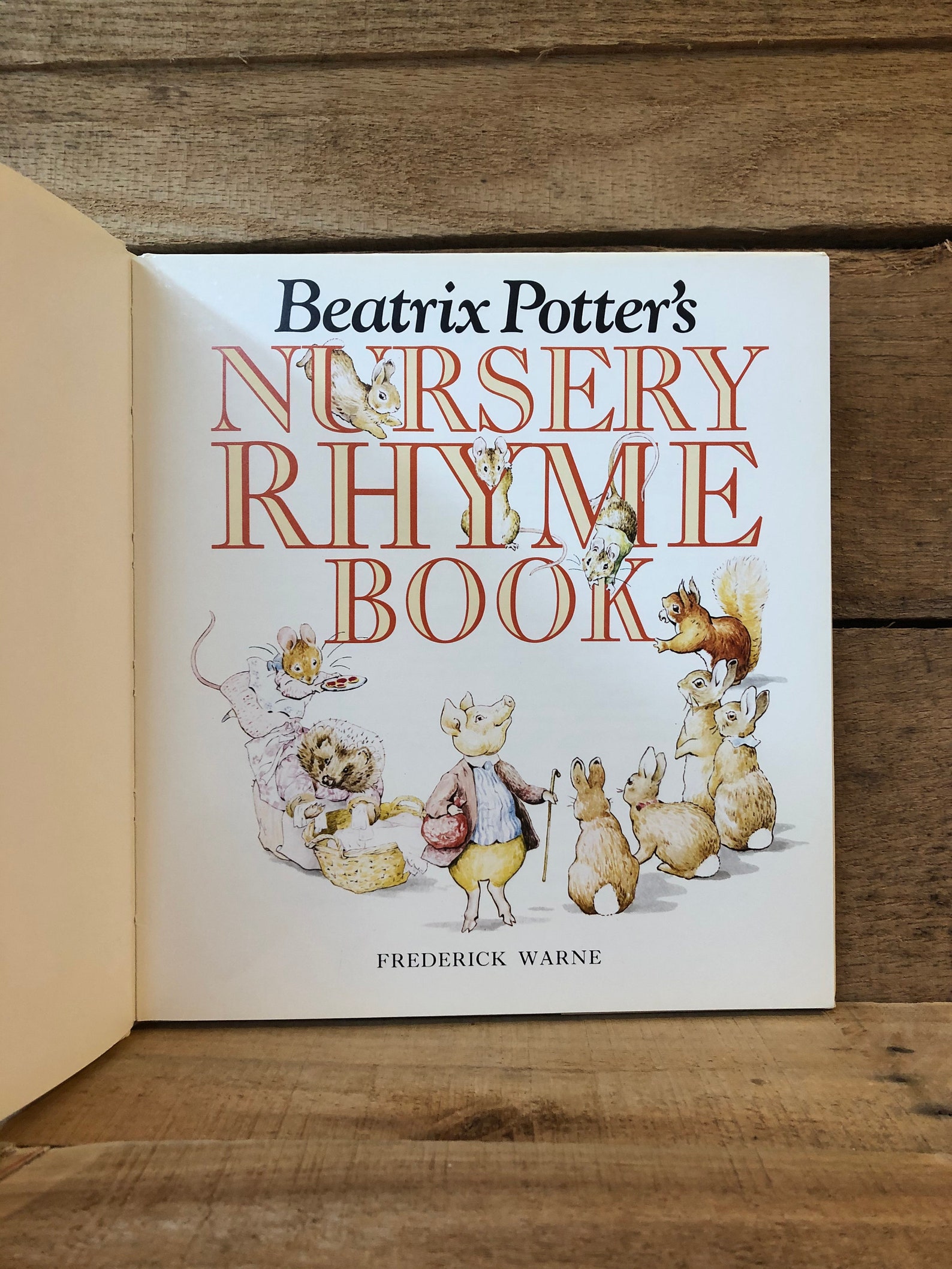 Beatrix Potter's Nursery Rhyme Book With Dust Jacket 1988 Etsy