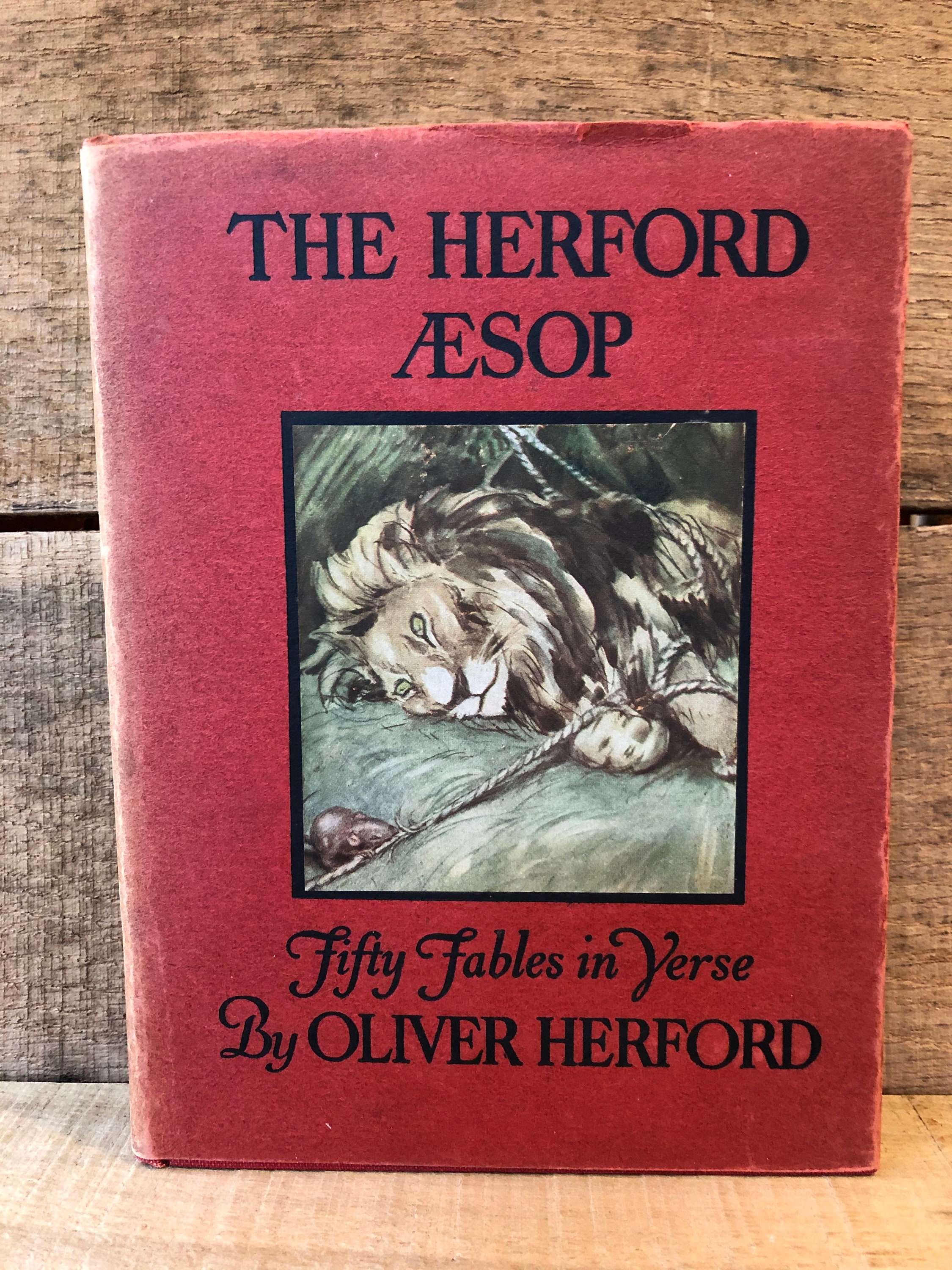 【Werbung vintage 】Aesop The Herford Aesop- Fifty Fables in Verse by Oliver Herford
