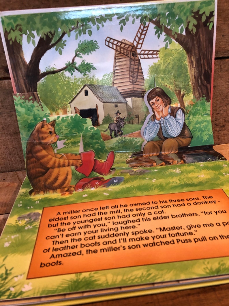 Puss in Boots Pop-Up Book: Grandreams Limited 1999 | Etsy