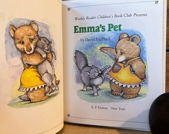 Emma's Pet by David Mcphail: Weekly Reader 1985 - Etsy