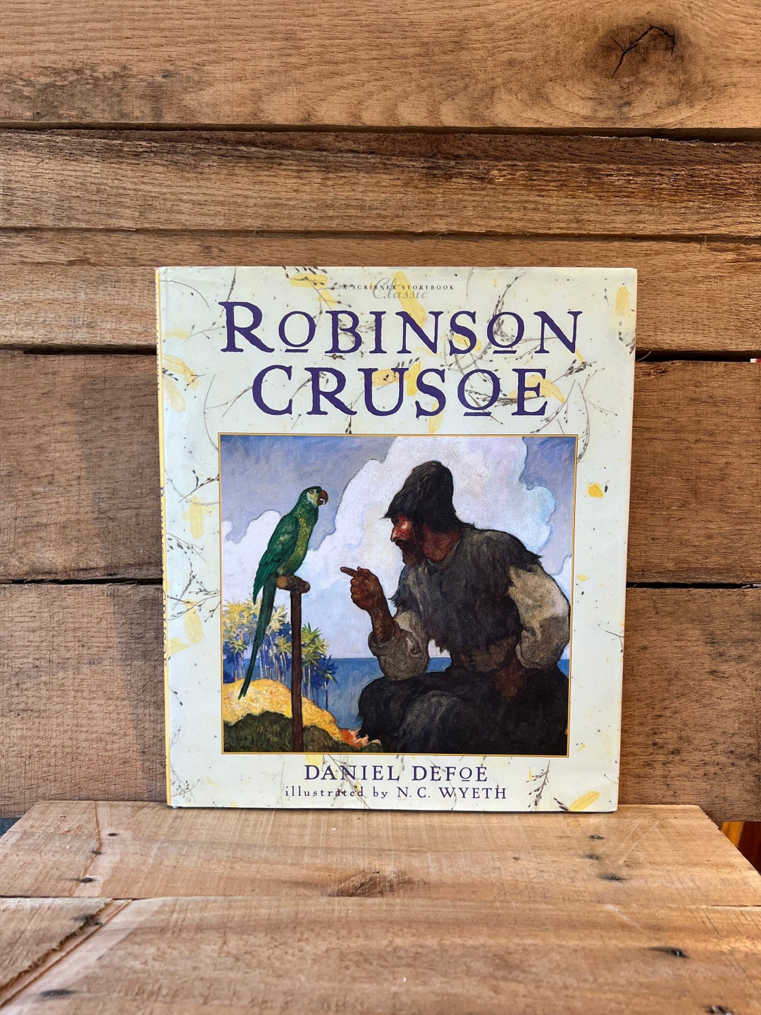 Robinson Crusoe by Daniel Defoe, Illustrated by N. C. Wyeth: A Rainbow ...