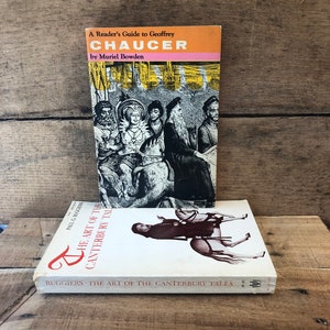 Chaucer The Canterbury Tales; Pair of Vintage Paperbacks 1960&#39;s
