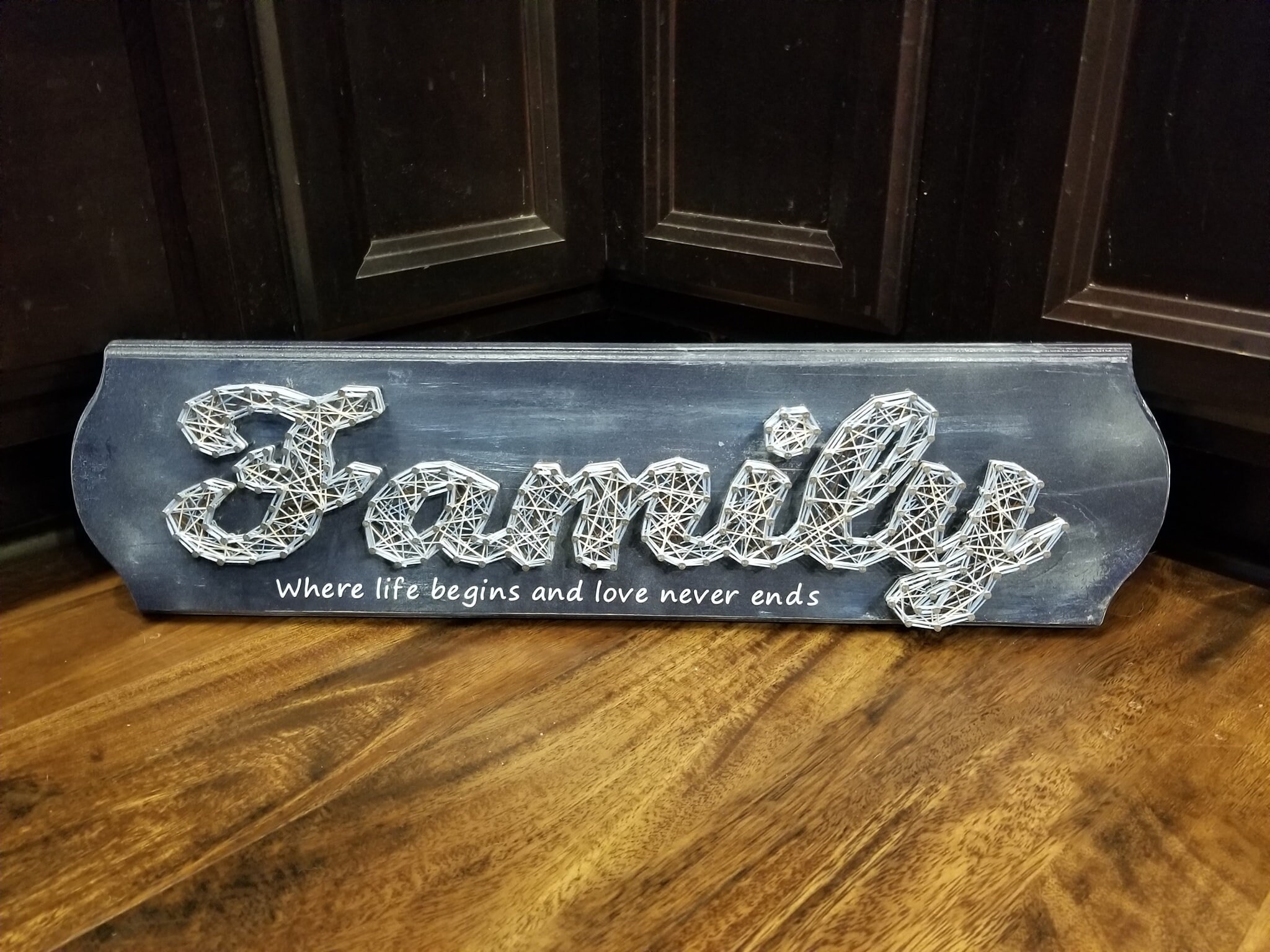 Family String Art / Family Sign / Home Decor / Made to Order / Etsy
