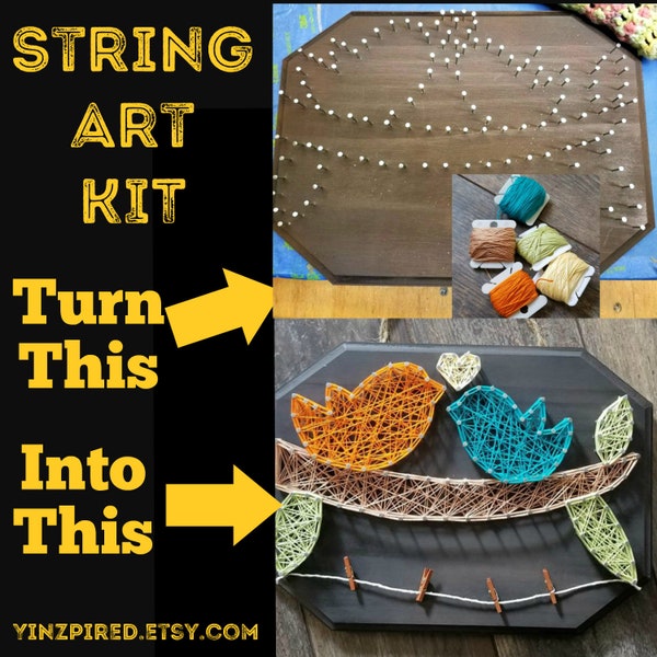 String Picture Holder Etsy