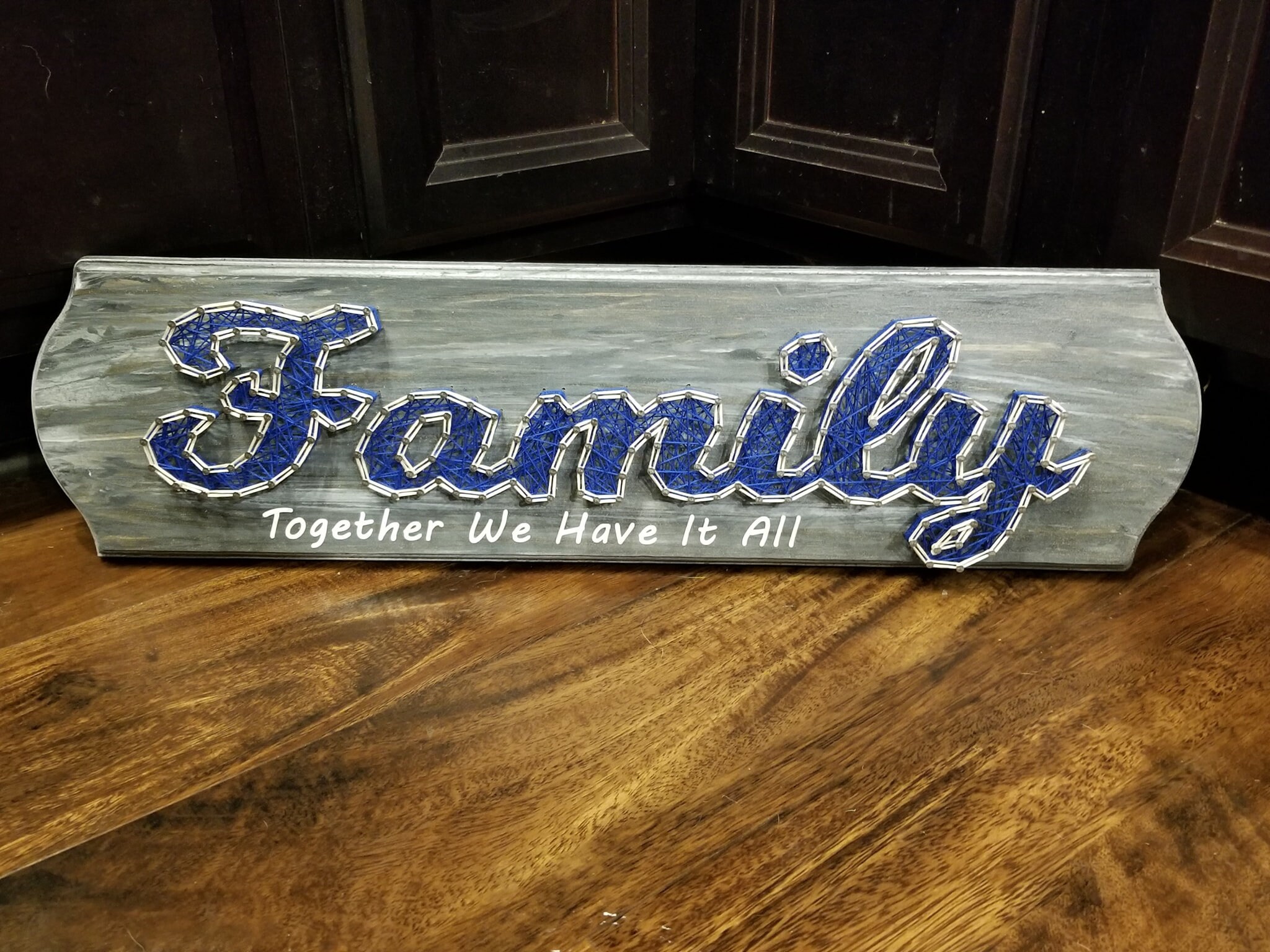 Family String Art / Family Sign / Home Decor / Made to Order / Etsy