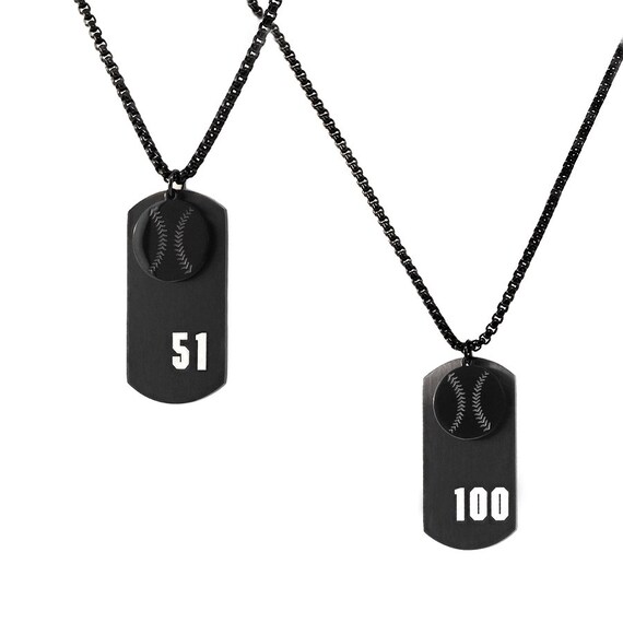 etsy baseball necklace