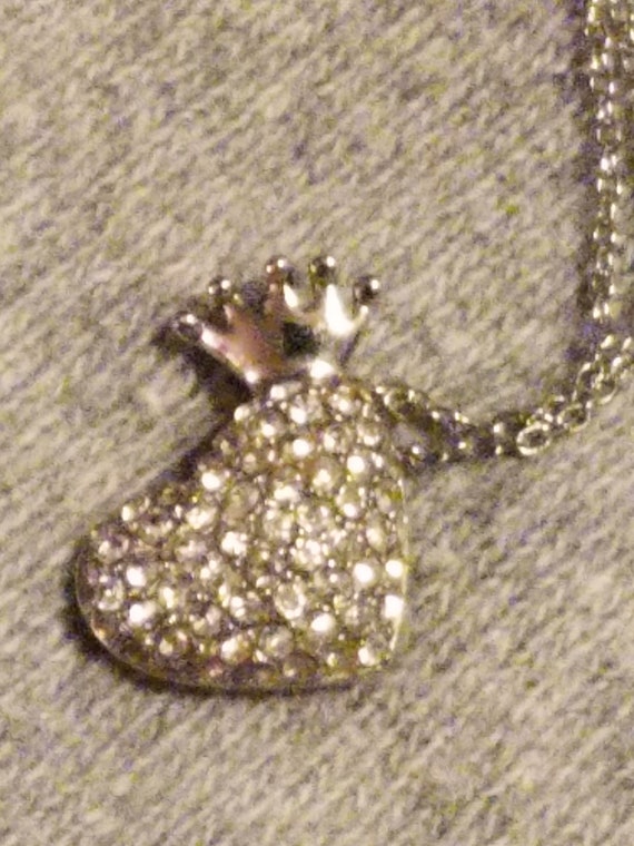 King of Her Heart Rhinestone Necklace