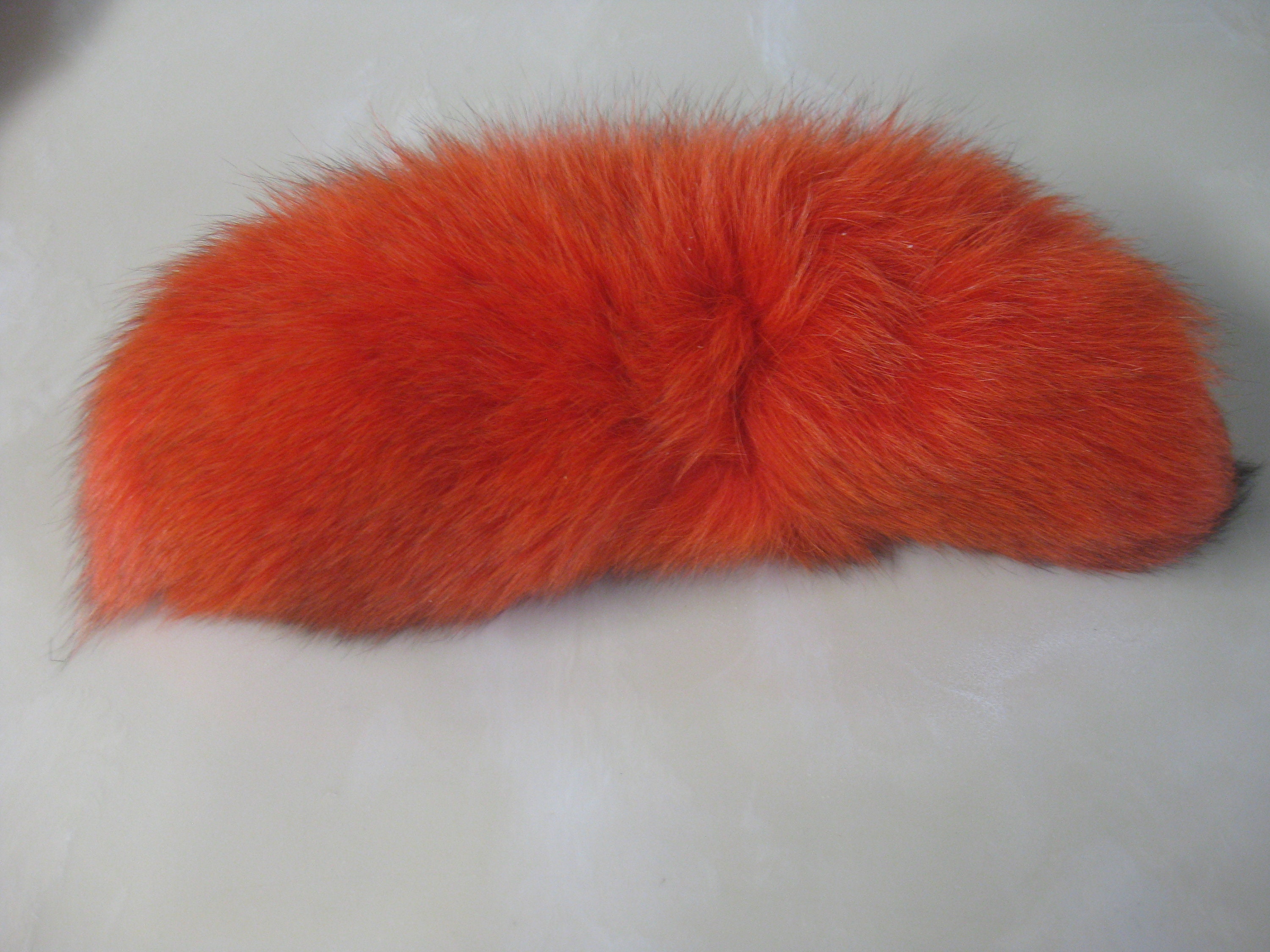 Large Tanned Dyed Ranch Fox Tails Soft and Bright Solid Colors Etsy