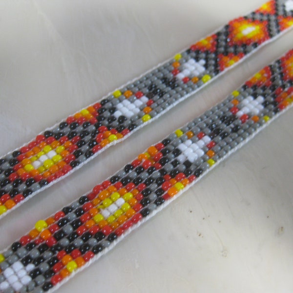 Beaded Strips - Bead Work, Craft, Non-Native, Sew On, 25+" x 1/2"