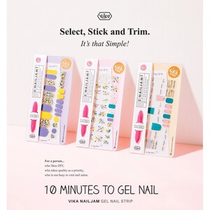 Knitting Pattern Nail Art / Winter Theme Nail / 8F05 Miss Chic / VIKA NAILJAM Gel Nail Strip / Nail Wraps / Nail Stickers / Toenail image 3
