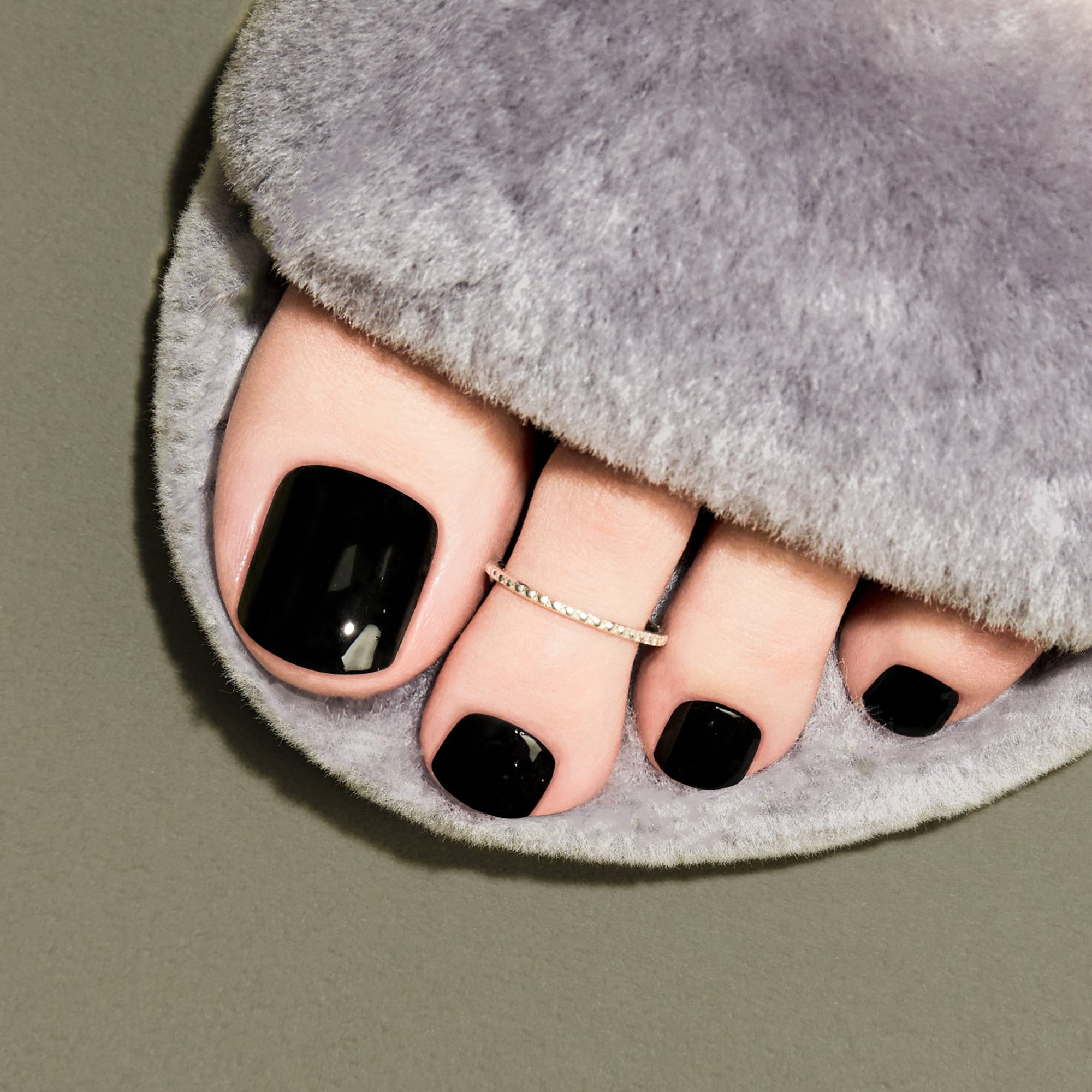 Black Toe Nails Paint - Design Talk