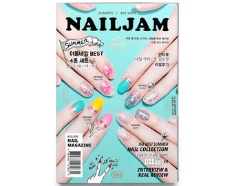 VIKA NAILJAM ECO Magazine / Nail Strips Set / Nail Wraps / Nail Strips / #02 Wave