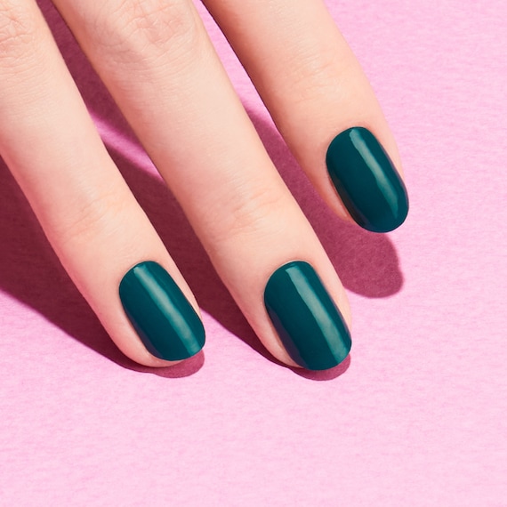 Forest Green Nail Art / Full Nail / E00604 Foresty / VIKA Etsy