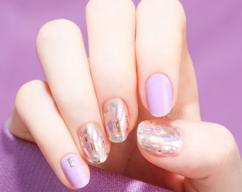 Lavendel Perlmutt Nail Art / 8S14 Let es Be Together / VIKA NAILJAM Gel Nagelleiste / Nagelfolien / Nagelsticker / Toenail / Toenails