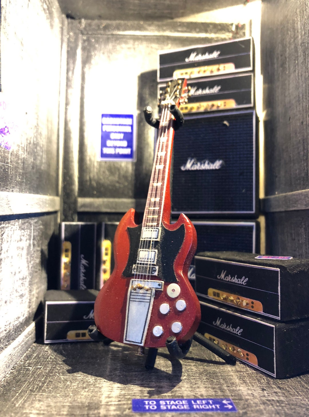 AC/DC Book Nook: Backstage at Ac/dc Concert - Etsy