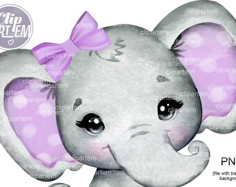 Download Purple Elephant Svg Etsy