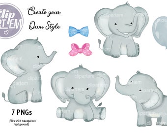 Navy Blue Elephants Clip Art Peanut Clip Art Balloon - Etsy