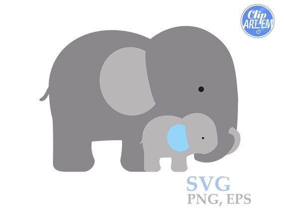 Download Baby Boy Elephant Svg Daddy Baby Simple And Super Cute Etsy